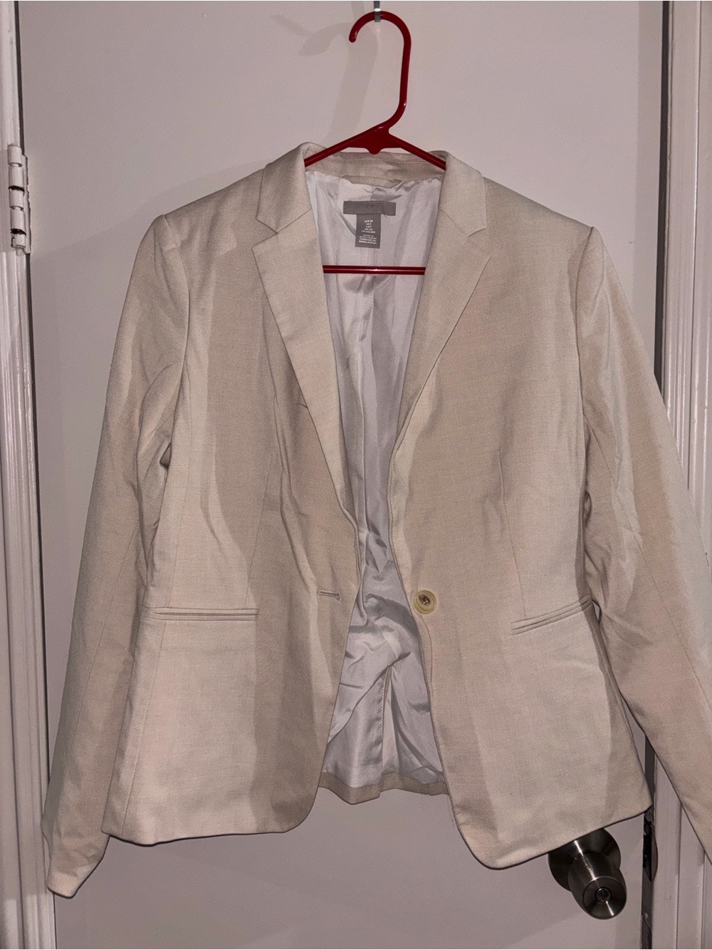 Women's Cream Single-Button Blazer H&M